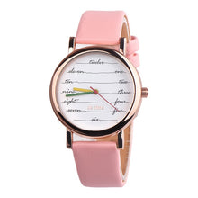 Load image into Gallery viewer, Women  Casual Leather Analog Quartz
