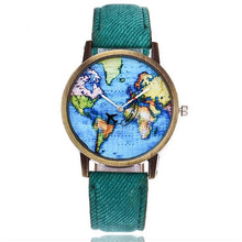 Load image into Gallery viewer, Global Travel By Plane Map Women