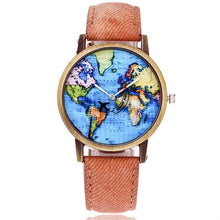Load image into Gallery viewer, Global Travel By Plane Map Women
